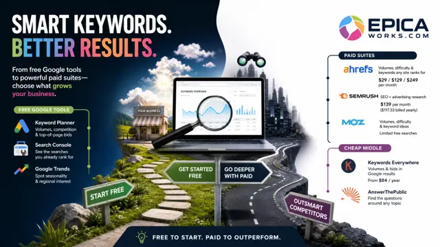 Keyword research tools: Google free vs Semrush and Ahrefs