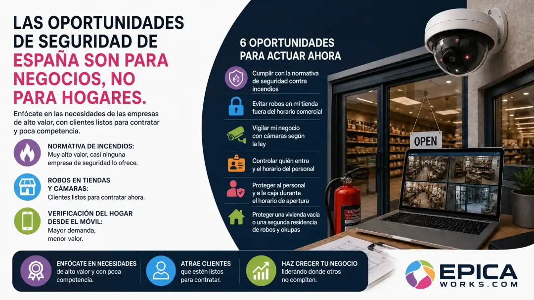 La oportunidad online en seguridad electrónica está en las empresas