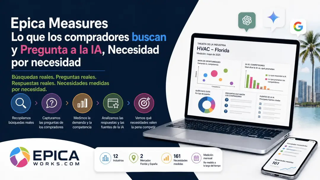 Epica mide lo que los compradores buscan y preguntan a la IA