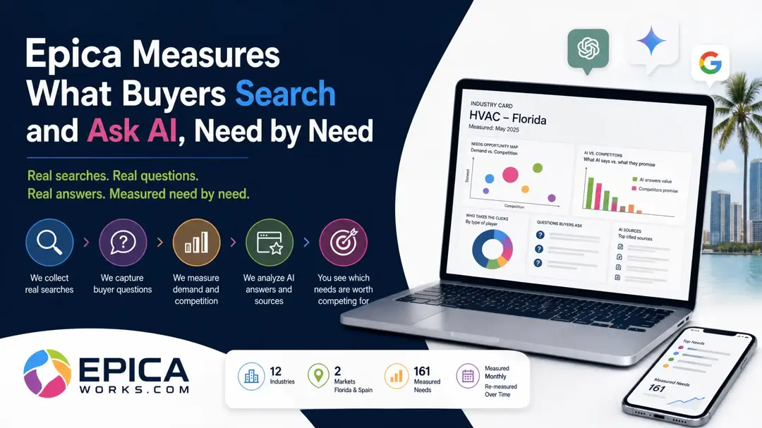 Epica Measures What Buyers Search and Ask AI, Need by Need
