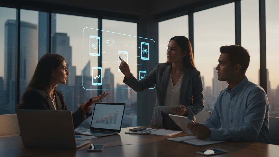 Estrategia de marketing digital para Desarrollo Global de Apps de Marketing para Empresas B2B