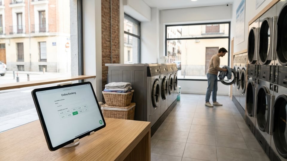 Captar Clientes para Red de Lavanderías con Reserva Online en Madrid Estrategia de marketing digital para Captar Clientes para Red de Lavanderías con Reserva Online en Madrid